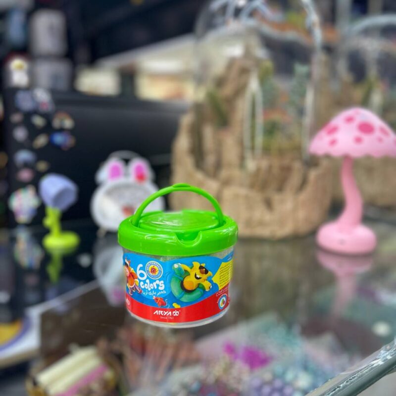 خمیر سطلی ۶ رنگ آریا