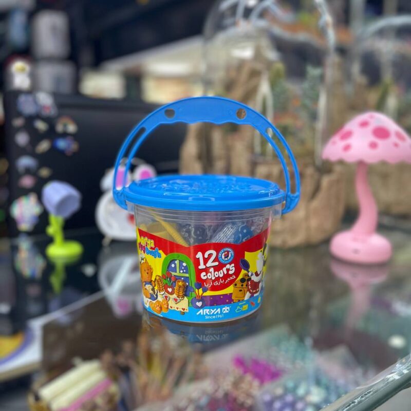 خمیر سطلی ۱۲ رنگ آریا
